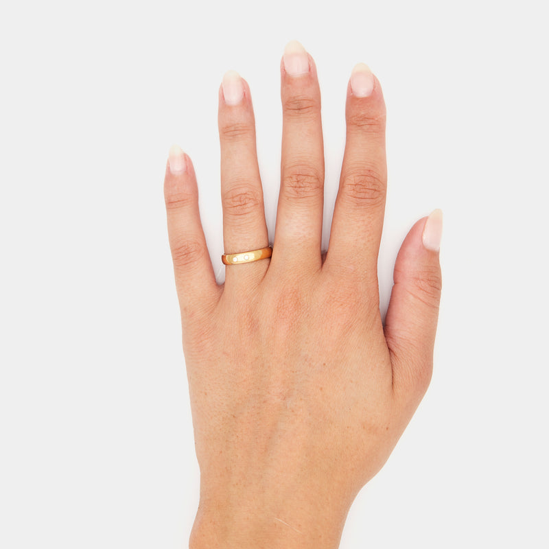 4mm Vintage Bombé Henchey Band in Gold