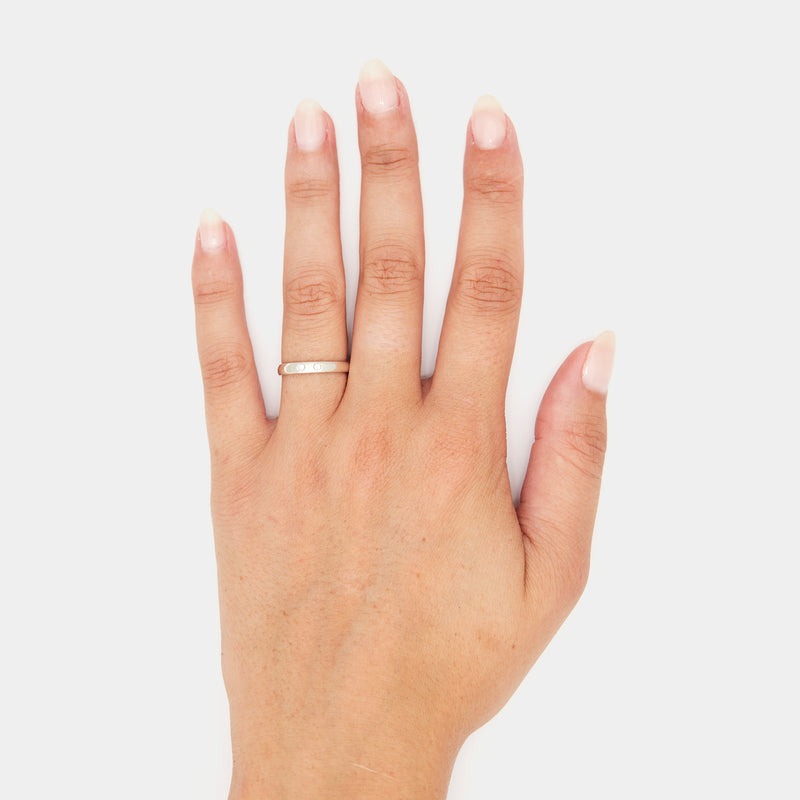 3mm Vintage Bombé Henchey Band in Silver