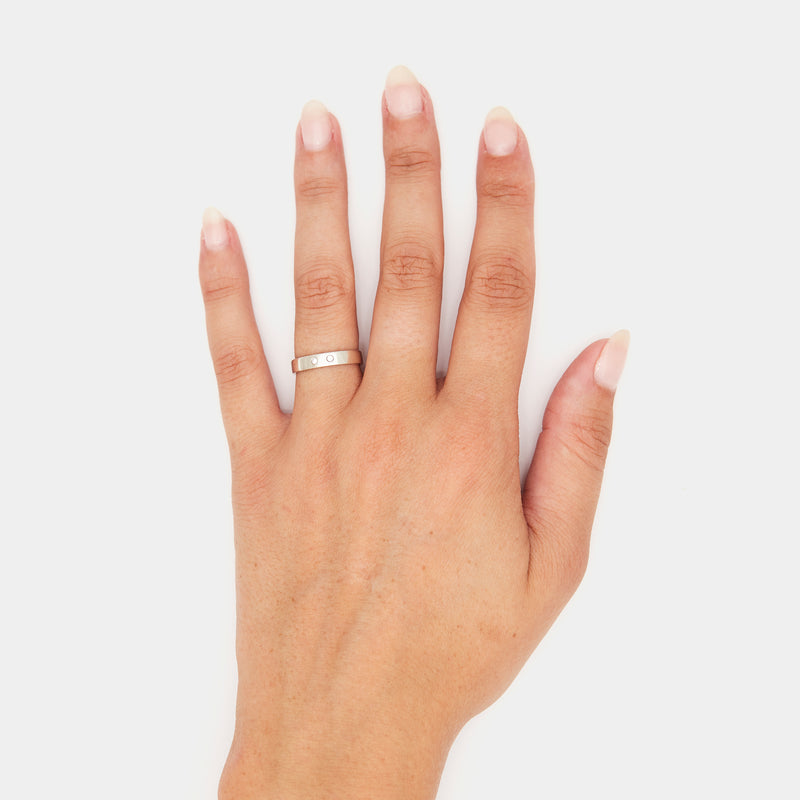 3.5mm Henchey Band Flat in Silver