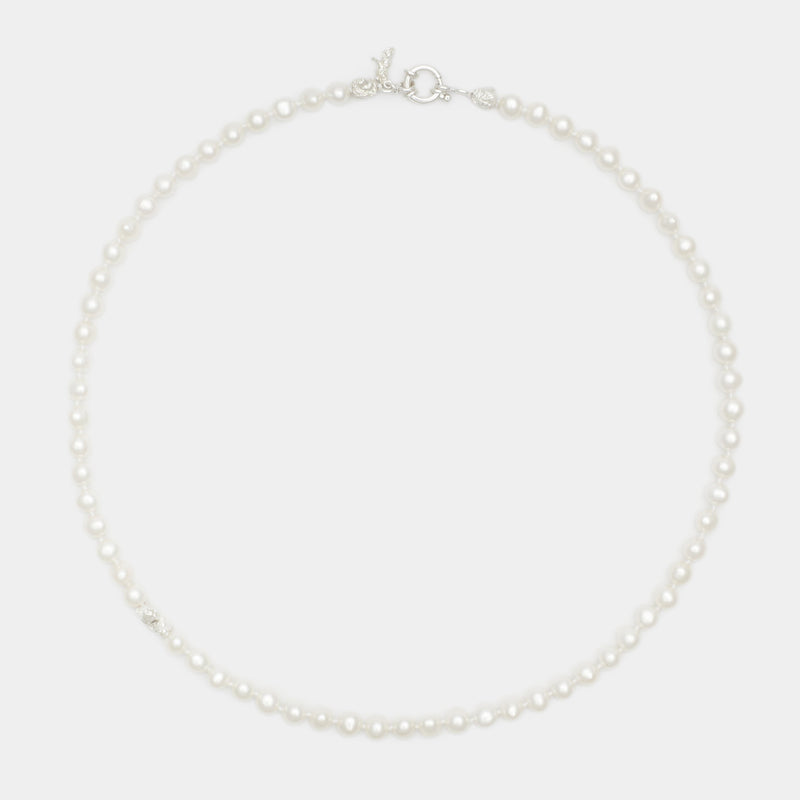 Petit Louis III Pearl Necklace in Silver