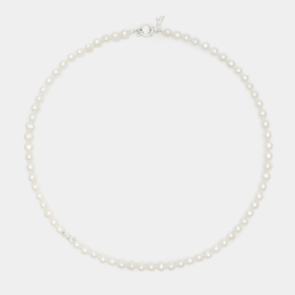 Petit Louis II Pearl Necklace in Silver