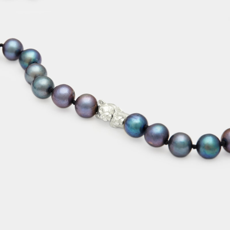 Petit Benjamin Pearl Necklace in Silver