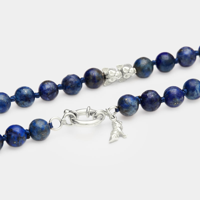 Petit Luca Lapis Necklace in Silver
