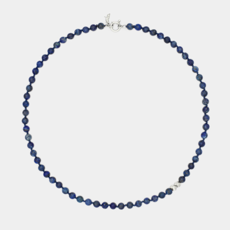Petit Luca Lapis Necklace in Silver