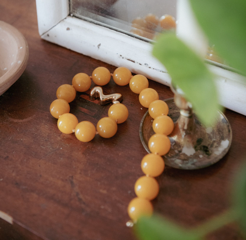 Lemon Drop Necklace & Golden Dance Clasp