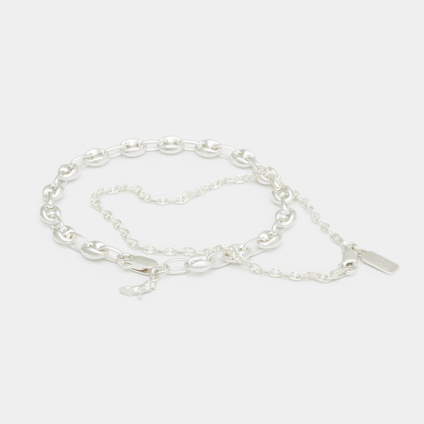 Petit Port Link Bracelet Stack in Silver