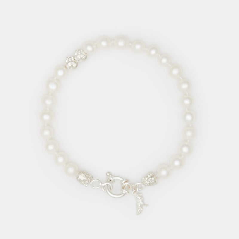 Louis III Pearl Bracelet in Silver