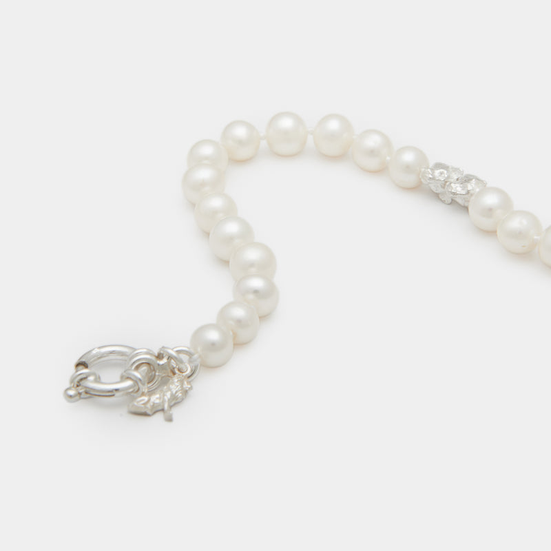 Louis II Pearl Bracelet in Silver