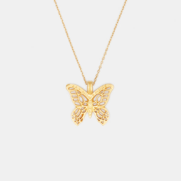 Mirabal Butterfly Necklace in Gold