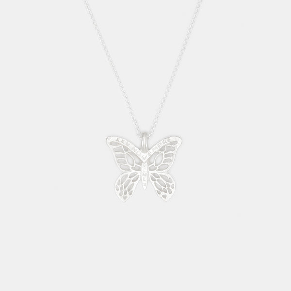 Mirabal Butterfly Necklace in Silver