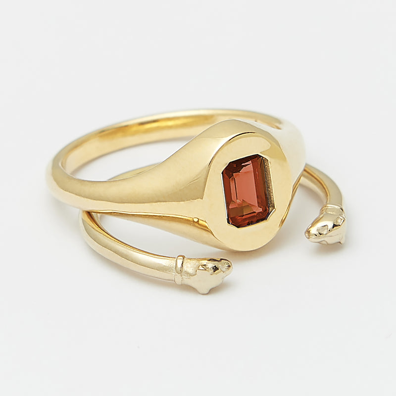 Evan Birthstone Stack Rings in Gold