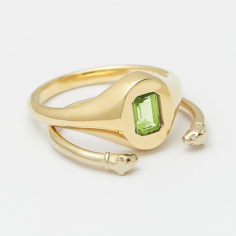 Evan Birthstone Stack Rings in Gold