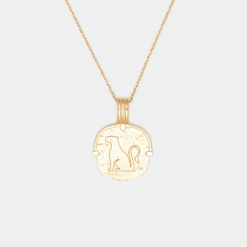 Cléo Lioness Necklace in Gold