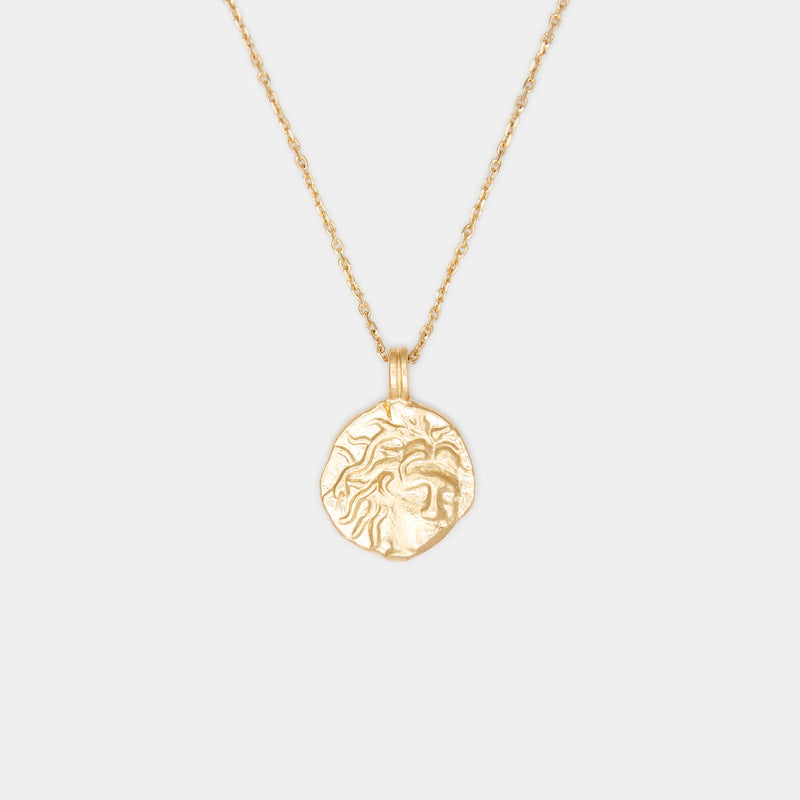 Medusa Necklace in Gold