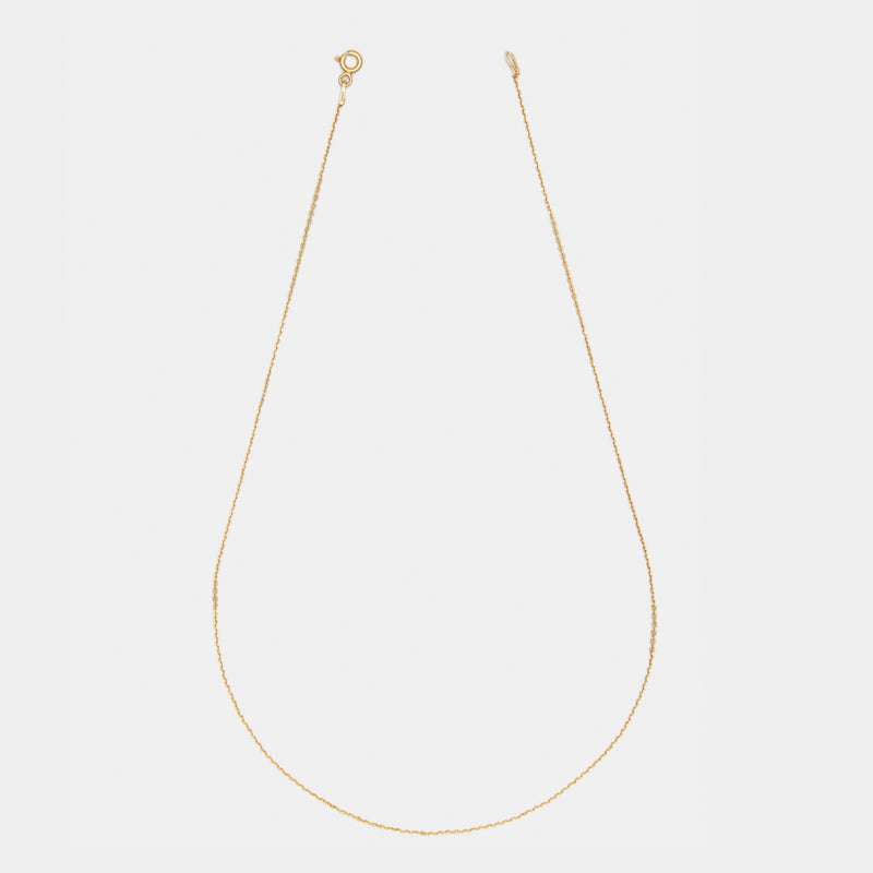 Dainty Diamond Cut Chain in Gold
