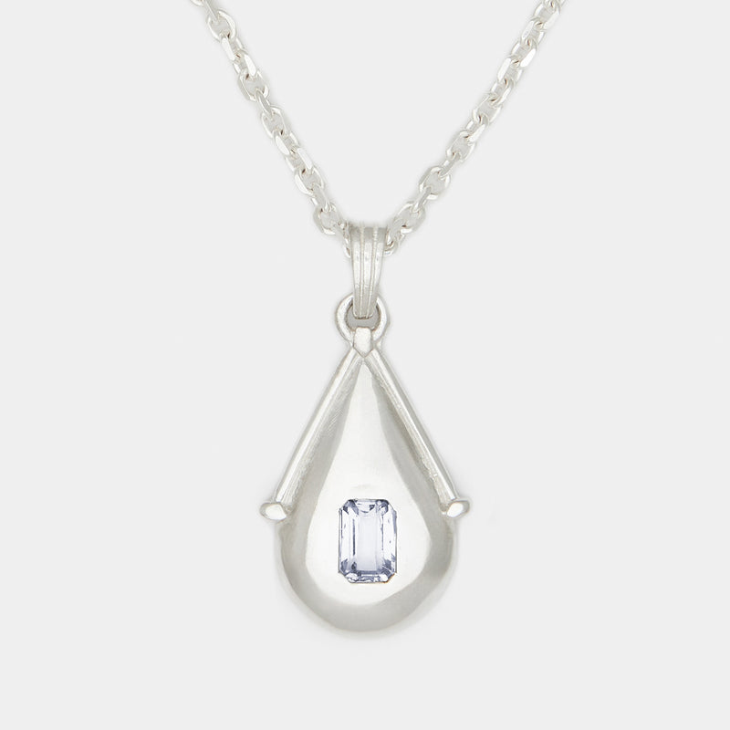 Villa Birthstone Necklace in Silver