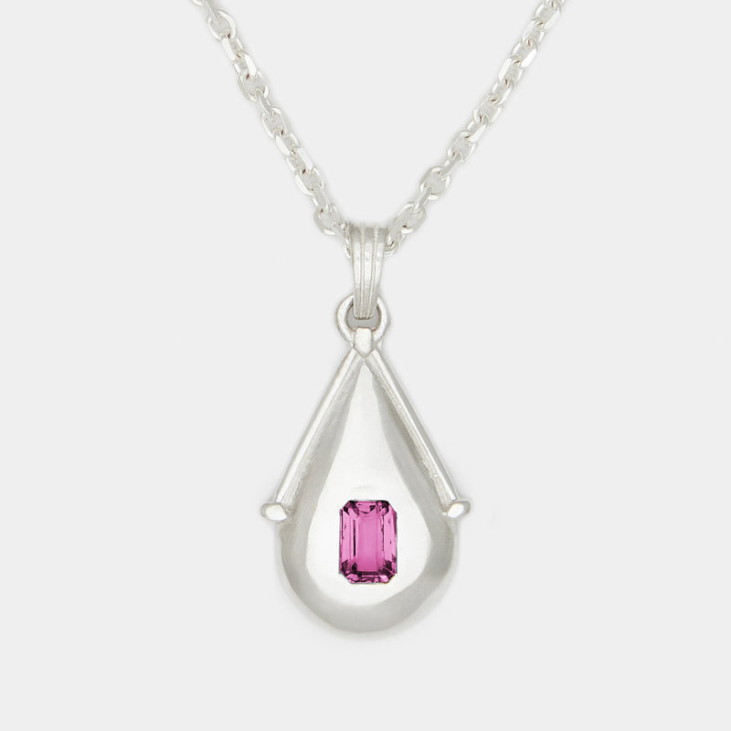 Villa Birthstone Necklace in Silver