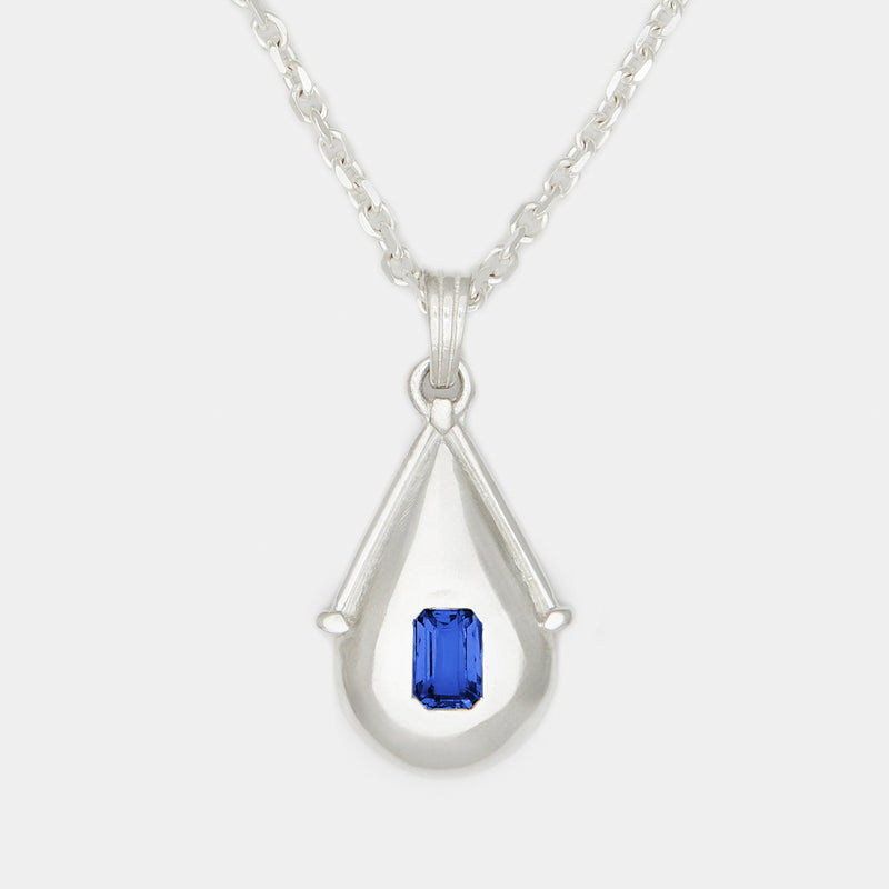 Villa Birthstone Necklace in Silver