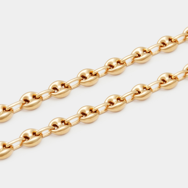 Petit Port Link Chain in Gold