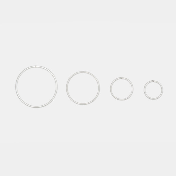 Sterling Silver Hoops