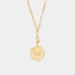 Sophia Charm on Cairo Chain in 14k Solid Gold