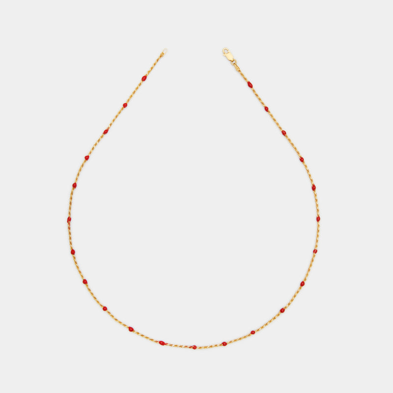 Love Red Condesa Necklace in Gold for Him