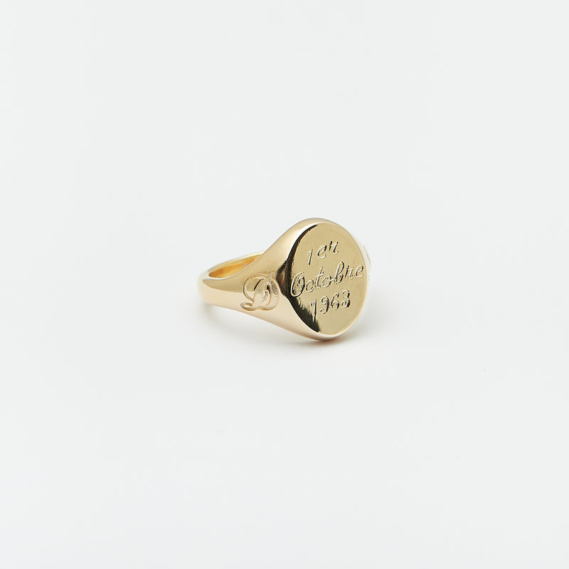 Gaston Signet Ring in Gold