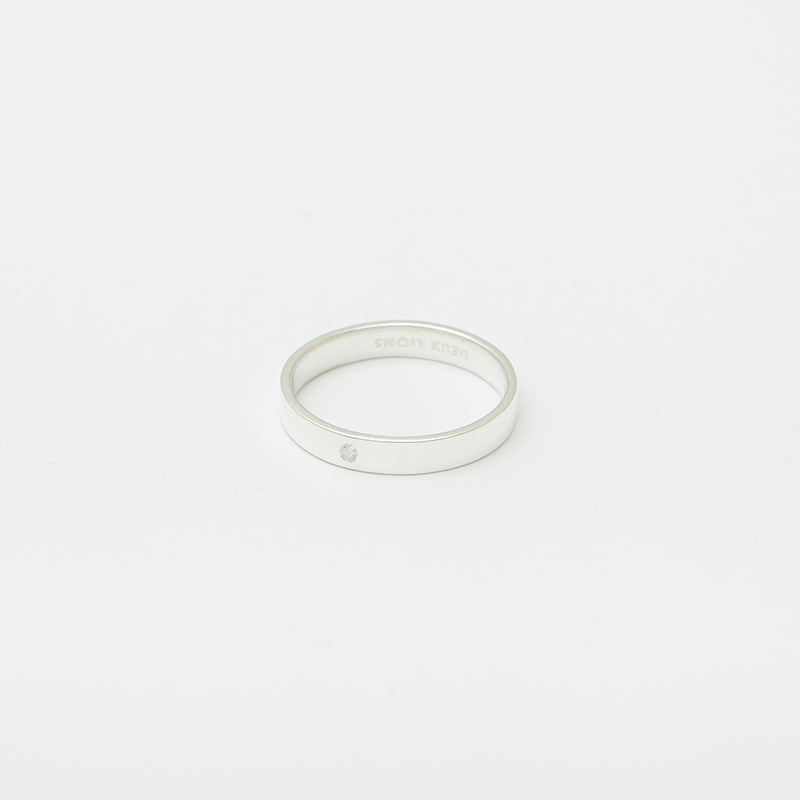 3.5mm Henchey Band Flat in Sterling Silver for Her