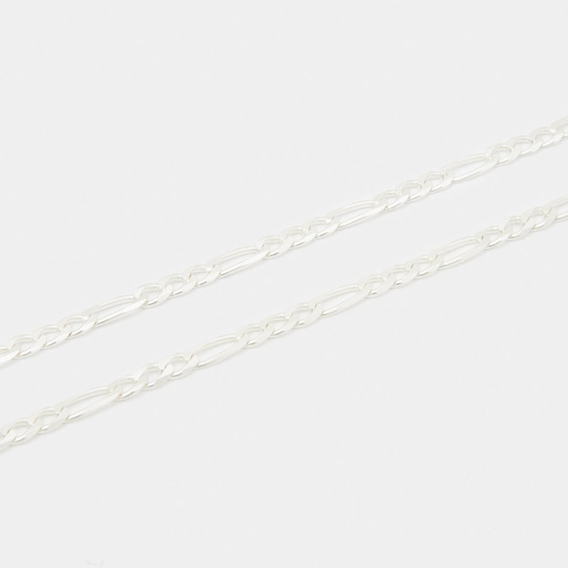 Sicilian Link Anklet in Sterling Silver