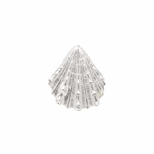 Arielle Seashell Stud in Sterling Silver