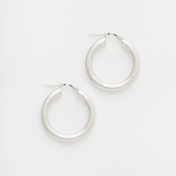 Joan Hoops in Silver Size Medium