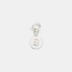 Lillie Initial Charm in Silver size Small