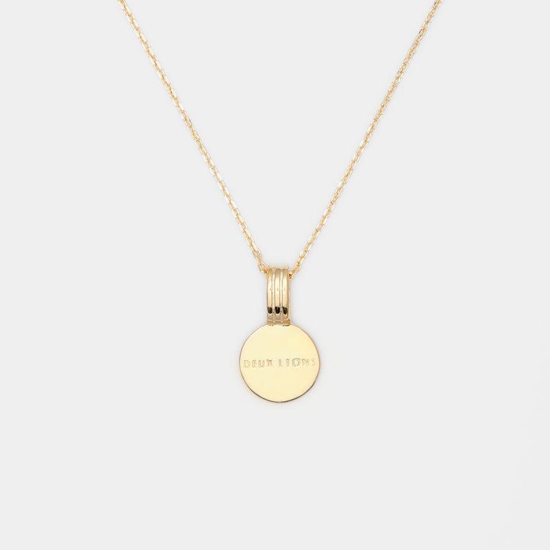Tiny Joan Initial Medallion in Gold For Her