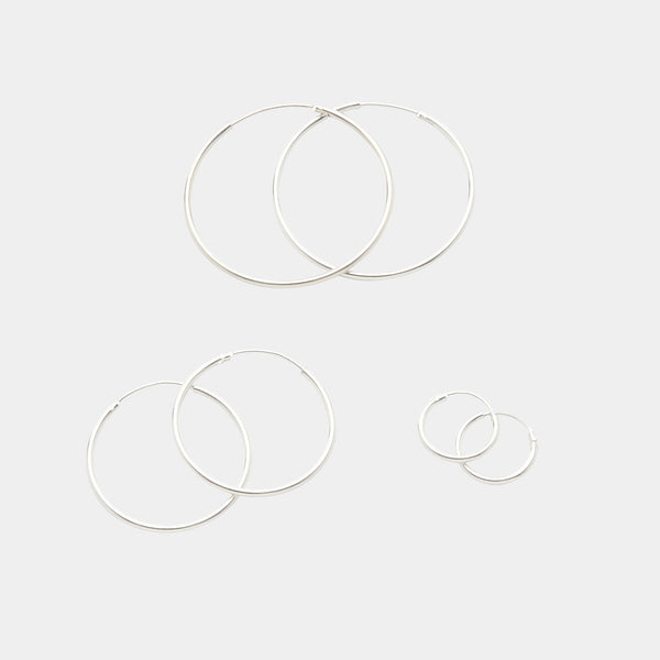 Sterling Silver Hoops